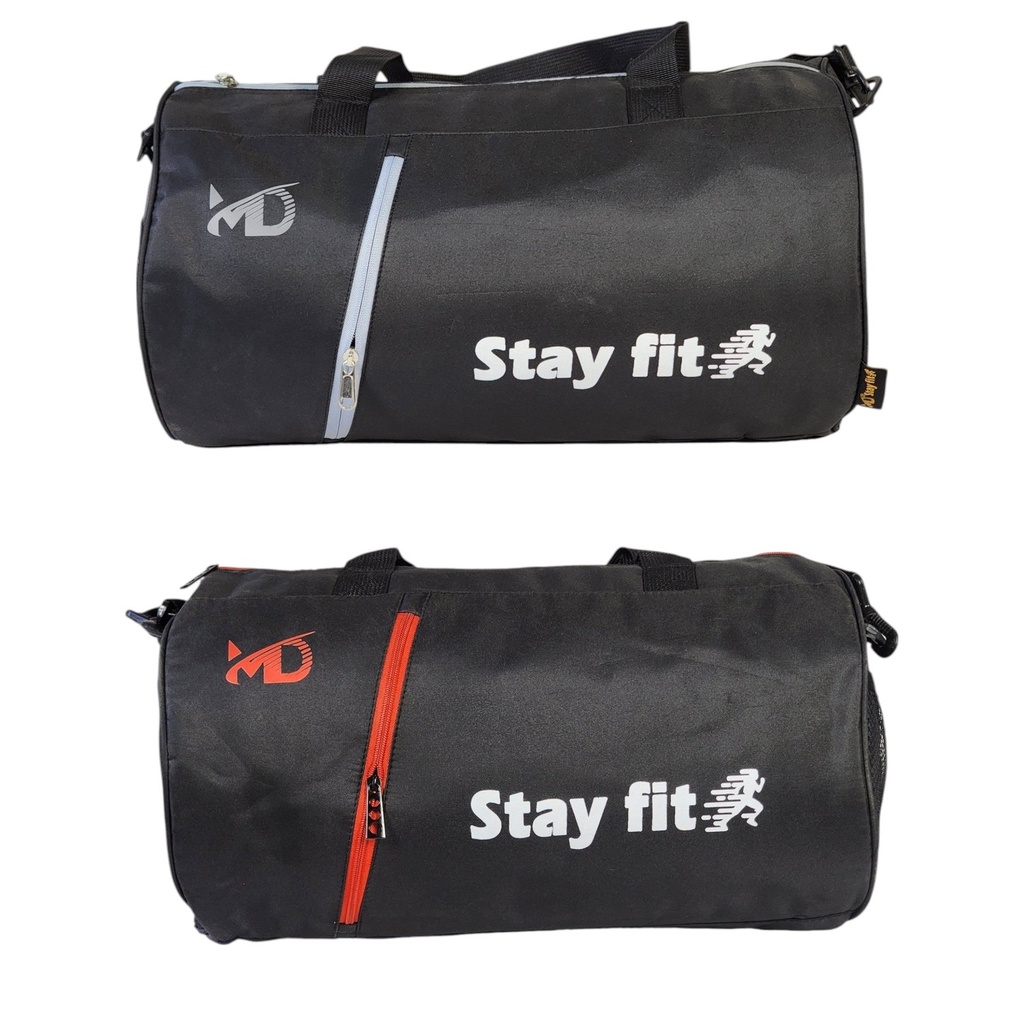 Barrel Duffel Bag with Side Pocket — 2