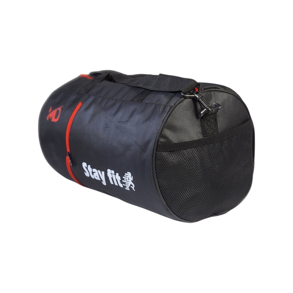 Barrel Duffel Bag with Side Pocket — 4