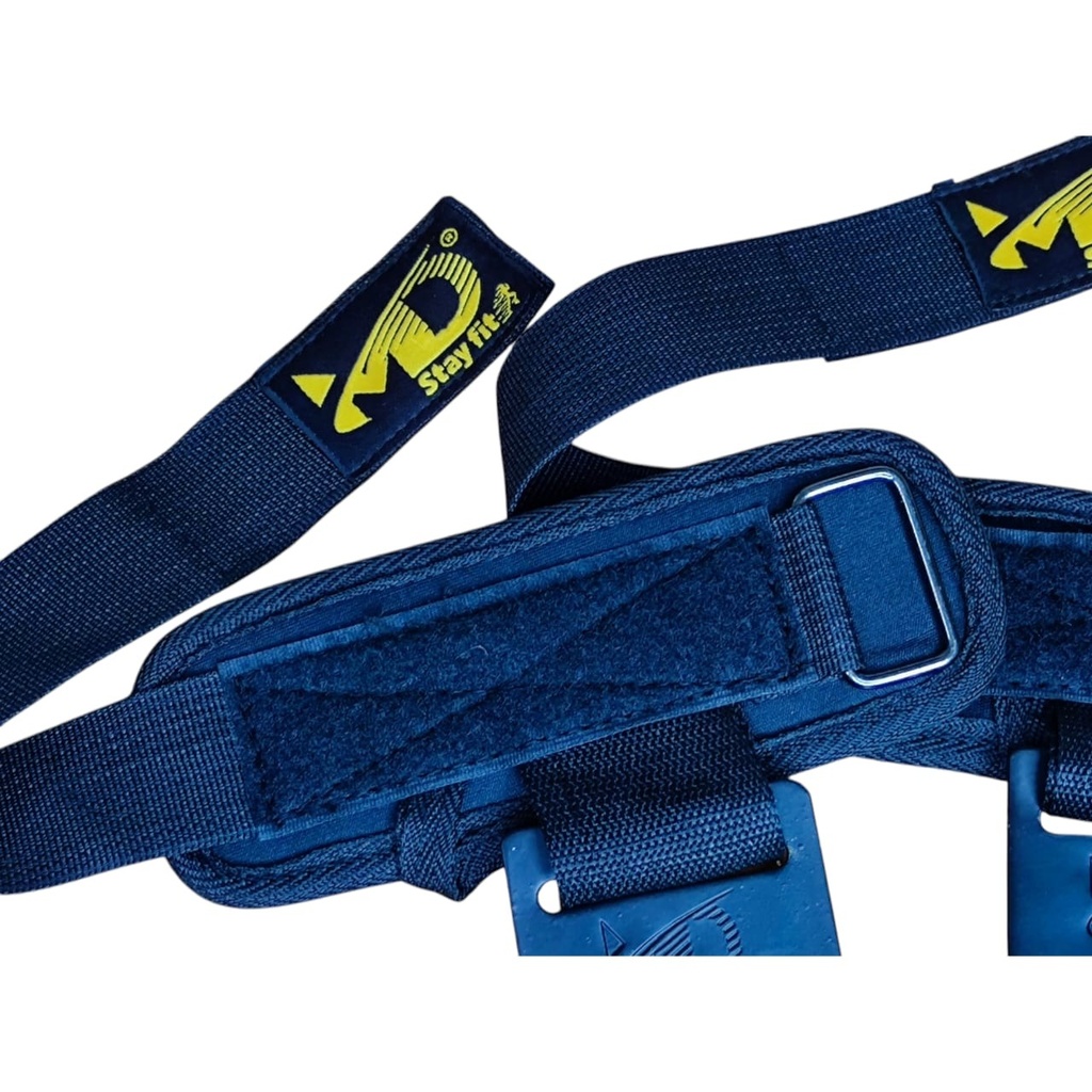 M D Stay Fit Heavy Duty Metal Lifting Hooks with Neoprene Padded Wrist Straps — 5