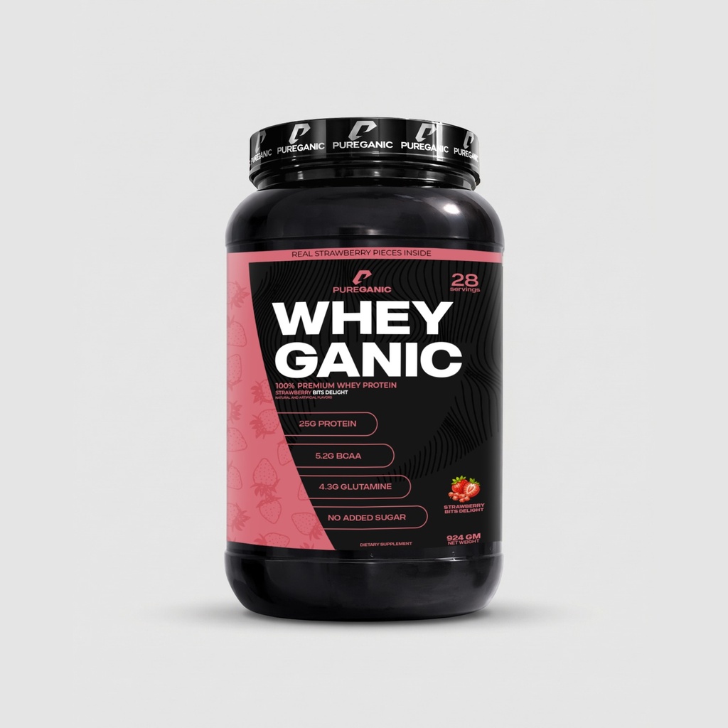 Whey Ganic Strawberry bits delights