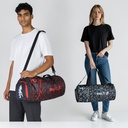 Large Barrel Duffel Bag with Side Zip Pocket
