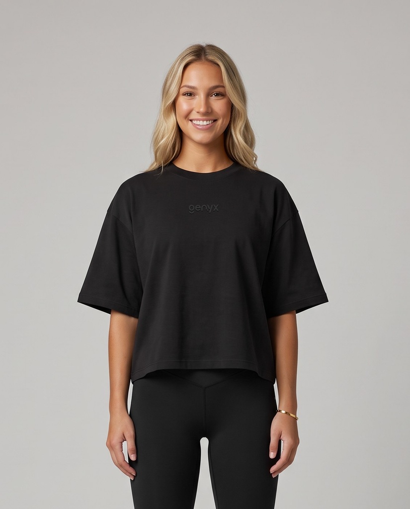 Cropped oversized T-shirt