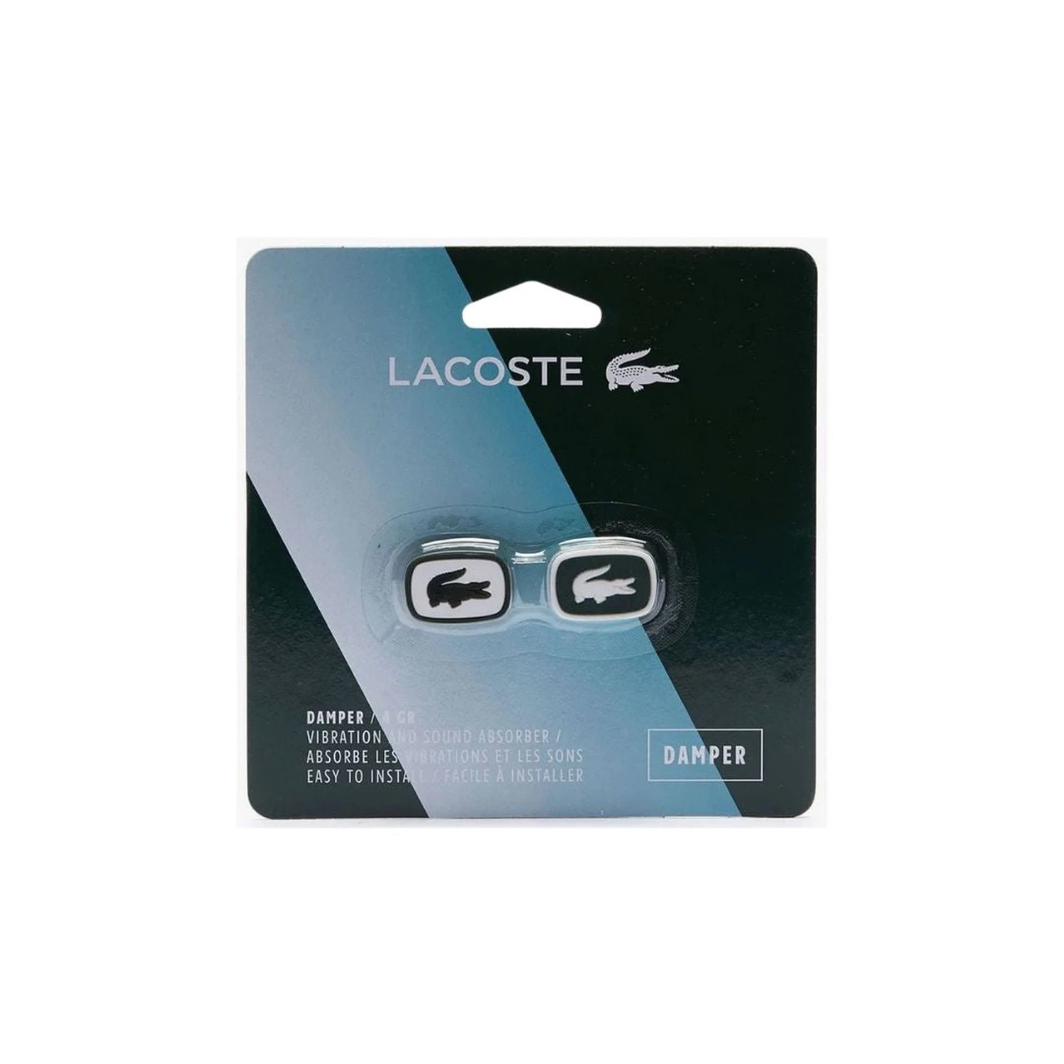 Lacoste Dampener, White/Green (Pack of 2)