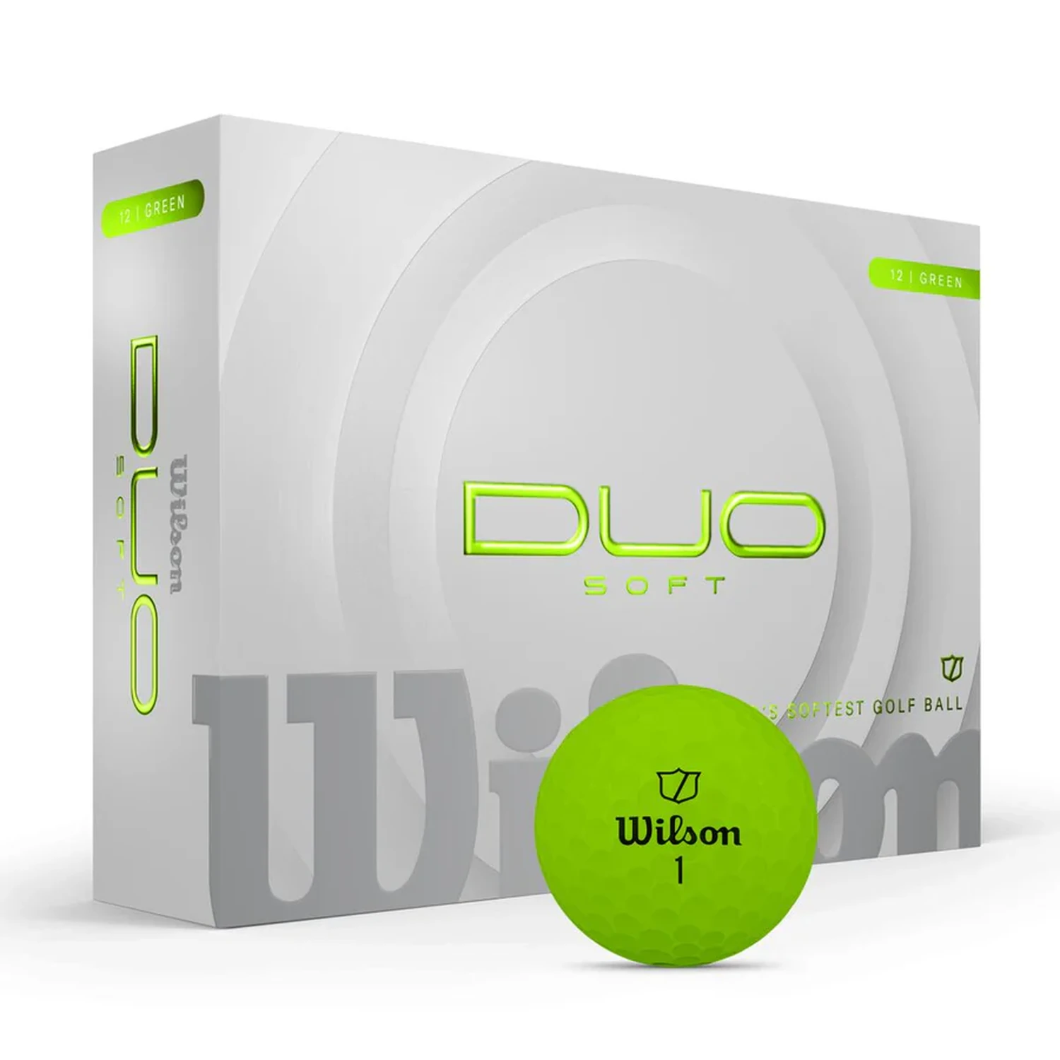[WG2009105] DUO SOFT GOLF BALL Green 12-BALL