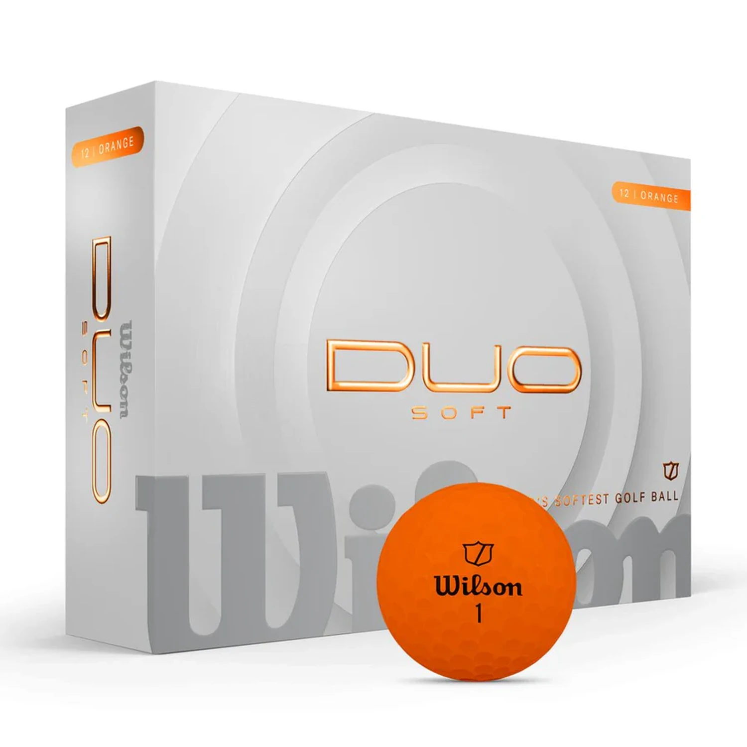 [WG2009106] DUO SOFT GOLF BALL Orange12-BALL