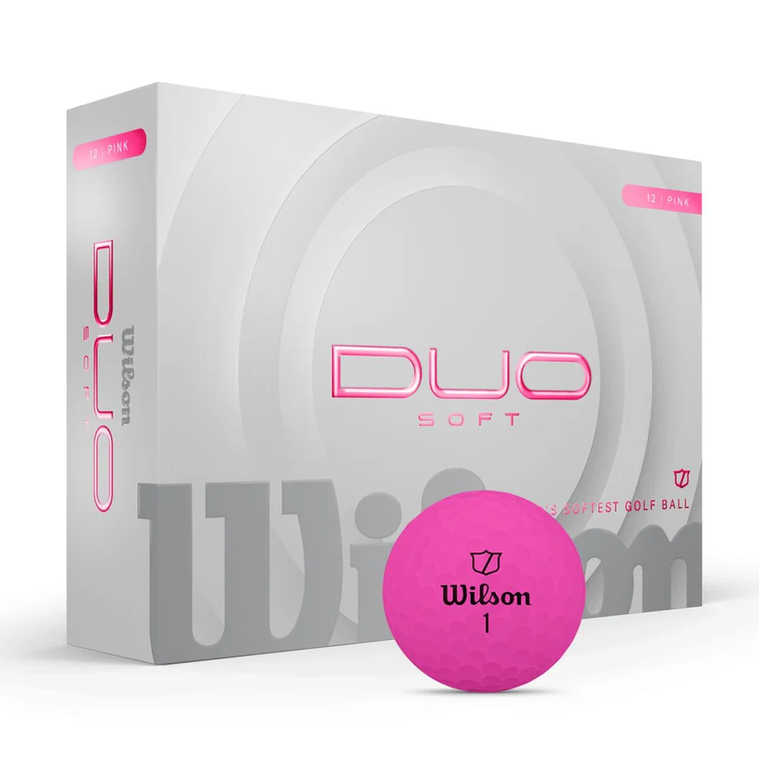 [WG2009108] DUO SOFT GOLF BALL Pink 12-BALL