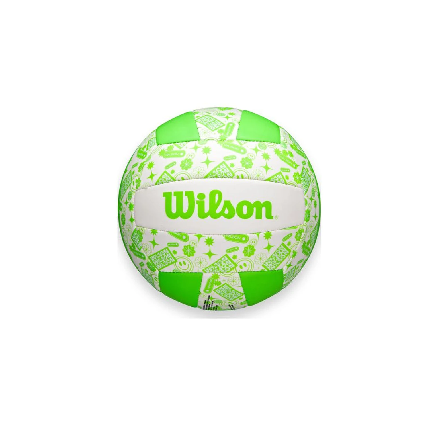 [WV4007502XBOF] Stamp Volleyball Green/White